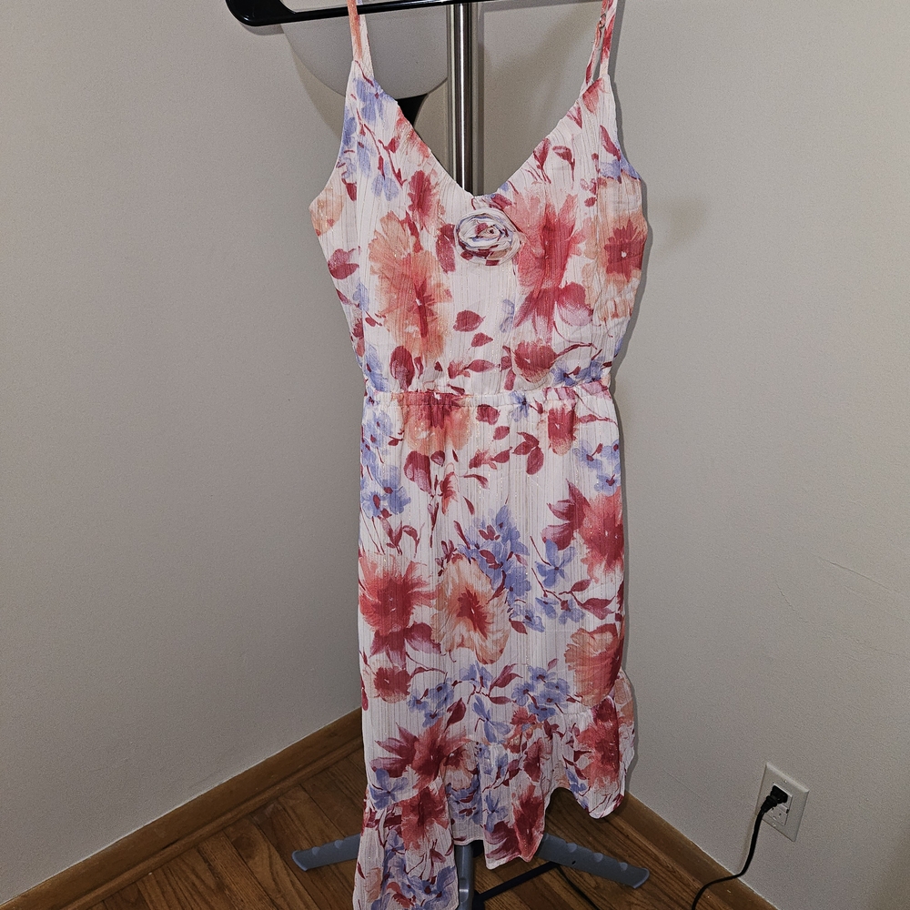 Mimi Chica Asymmetrical Floral Dress
